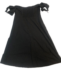 Ann Taylor Black sleeveless/off shoulder Dress size 14, 96% cotton 4% spandex