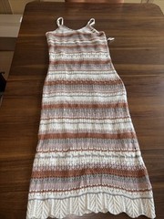 Freshman 1996 Boho Sweater Slip Dress M NWT (Lined)