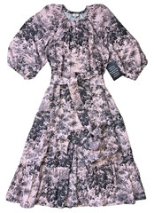 Tuckernuck Pressed Powder Toile Lyles Maxi Dress Pink Tiered NWT 2XL XXL