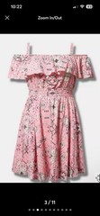 Torrid Pin Off Shoulder Short Sleeve A-Line Knee Dress Pockets Plus 1X