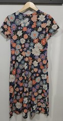 Seasalt Helena Midi Dress UK10 Petite Organic Cotton Floral Summer Holiday BNWT