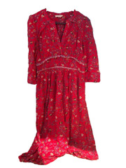 RRP£340 BAS&H Dress Size 1 UK10, US6 BAS&H Festina Dress Red