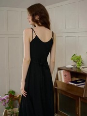 Candy Elegant Square Neck A-Line Sling Dress Size Large