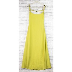 Indikah Showpo Maxi Dress Size Large Chartreuse Resort Vacation Stretch Knit