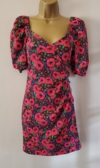 Ba&sh Lab Creative Dolly Jewel Button Summer Mini Dress Size 0 UK 6 New RRP £230