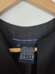 Vintage French Connection Black Sleeveless Maxi Dress Deep V-Neck | Size Small
