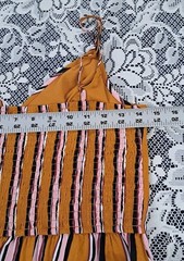 Xhilaration Sundress M Striped Faux Wrap Button Detail Adjustable Lightweight
