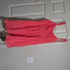Wild Fable Pink Smocked Textured Tiered Ruffle Hem Sweetheart Midi Dress 3X