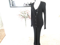 APART IMPRESSIONS 2 Piece Wool Blend Maxi S Dress/Coat S Retail $450