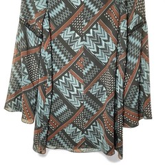 NWOT BCBGeneration Boho Chic Aztec Print Mini Dress Crochet Detail, Small