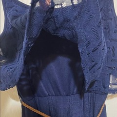 Trixxi Women’s Blue Spaghetti Strap Maxi Dress Size Medium