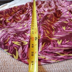 Dip Womens Tropical Leaf Print Cotton Tiered Maxi Dress Plum Pink Size M