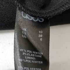 Asos Mini Tank Dress Size 6 Sleeveless Black Casual