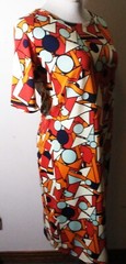 LuLaROE Multi Colored « Julia » Stretch Midi Dress Size M NWT