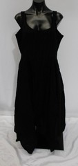 Disturbia Woman&rsquo;s Blythe Handkerchief Hem Madaxi Dress SV3 Black Size US:14 NWT
