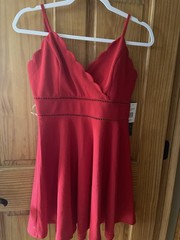 Woman’s Red Dress