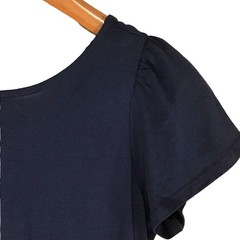 Nautica Navy Blue Criss Cross Drawstring Midi Dress With Lace Detail Size S