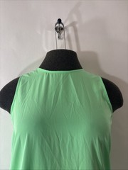 J Crew Bright Green Sleeveless Side Slit Maxi Dress Lightweight Womens Size XXS