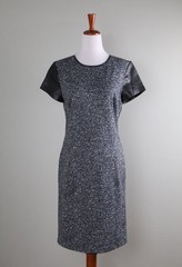 MICHAEL MICHAEL KORS NWT $225 Lamb 100% Leather Trim Lined Sheath Dress Size 4