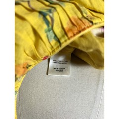 Lovers + Friends Casey Dress Spring Blossom Yellow Floral Strapless Ruffle Mini