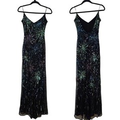Naeem Khan Sequin Black Gown Full Length Dress Designer Women&rsquo;s 4-6