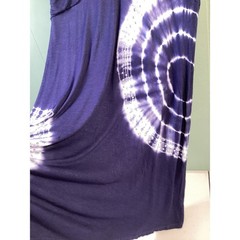 INC Purple Tie Dye Rhinestone Ruffle Dress Women&rsquo;s Large Boho Whimsygoth