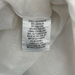 Milly Midi Length Monroe Dress Blue White Striped Linen Blend Womens 6 AS IS