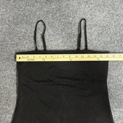 Lucca Couture Dress Womens Medium Black Square Neck Bodycon Slip Mini Stretch