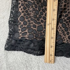 BCBGMAXAZRIA Whimsigoth Burnout Silk Blend Sheer Overlay Dress Women XXS Black