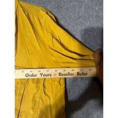 Zara Mustard Yellow Lyocell Boho Peplum Mini Shirt Dress Small 30900