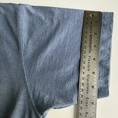 VTG Boho Spiegel Powder Blue Knit Elastic Waist Pockets Flare Cottagecore RetroS
