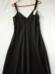 Sofia Jeans By Sofia Vergara Carly Midi Black Slip Dress Mid Calf Length Medium