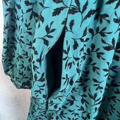 NWT BloomChic Lined Pockets Velvet Leaf Print Dress Women&rsquo;s 14 16 Cottagecore