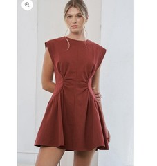 Candescent Stella Mini Dress 100 % Cotton Size Large EUC