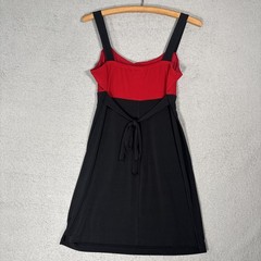 Vintage Sweet Storm Mini Dress Women&rsquo;s Size S Black Red Babydoll Y2K 00s Grunge