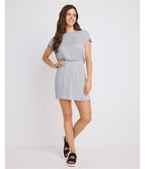 Jockey Womens Cinched Mini Dress, Grey, Small