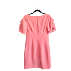 Trina Turk Women&rsquo;s Lemonade Short Sleeve V-Neck Shift Mini Dress Ginger Size 0