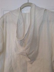Cream Hooded Kaftan Tall Girl Friendly One Size Fits Most Cotton Blend