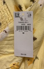 Old Navy Women&rsquo;s Yellow Floral Strappy Sleeveless Short Dress Pockets Size M