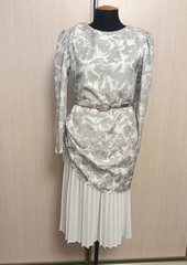 Women American Vintage Dress Grey Polyester 36