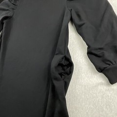 Prologue Cotton Blend Women’s Sweatshirt Dress Puff Sleeve Size: Small Black