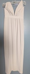 Park & Fifth Deep V Spaghetti Strap Dress Size 2 Dove Grey Bridesmaid