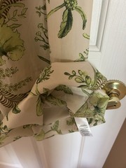 Talbots Women&rsquo;s 14 Floral Beige/Green Cotton Shirt Dress Button Front Pockets