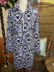 Lilly Pulitzer NWT UPF 50+ Skipper Popover Dress Oh My Cod $158 Size S,L
