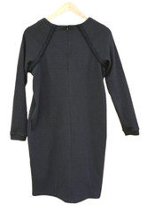 JOHNSTON & MURPHY Sz S Black Rib Long Sleeve Dress NEW
