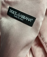 Dolce & Gabbana Jacquard Sheath Mini Dress Pink Metallic