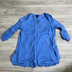 Blue Long-Sleeve Dress