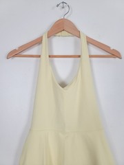 FABLETICS PureLuxe Halter Mini Dress Yellow Skort Tennis Pickleball Medium