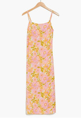 Billabong Women Size XS Golden Hour Maxi Dress Viscose Floral Lightweight NEW