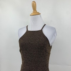 Ibiss Dress Womens XS Extra Small Muti Glare Retro Sparkle Bodycon Mini Halter